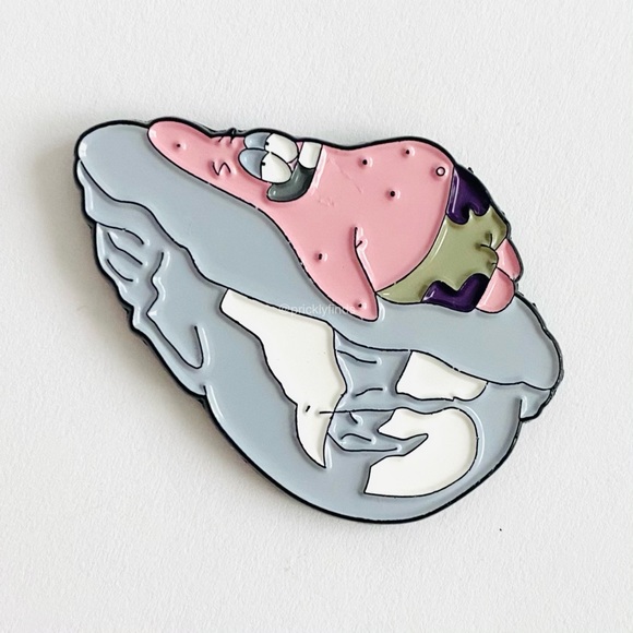 8/$40 Patrick Star Split Sculpture Enamel Pin Set - Picture 4 of 8